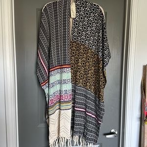 Mystree tasseled cardigan sweater squash blossom